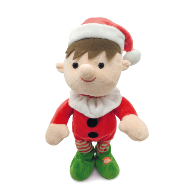 36CM ANIMATED SINGING ELF