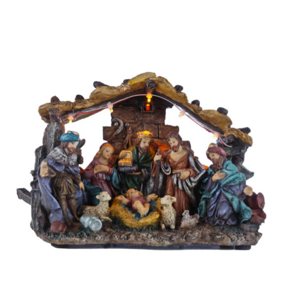 NATIVITY 20CM BATT OP LED