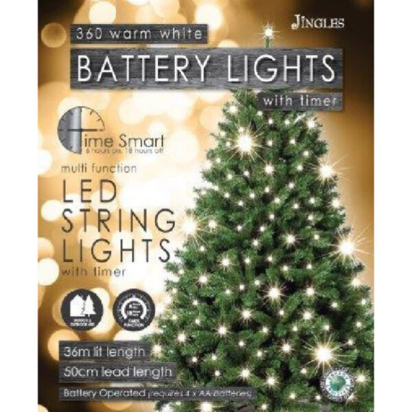 TIMESMART BATTERY STRING LIGHT 360L WW