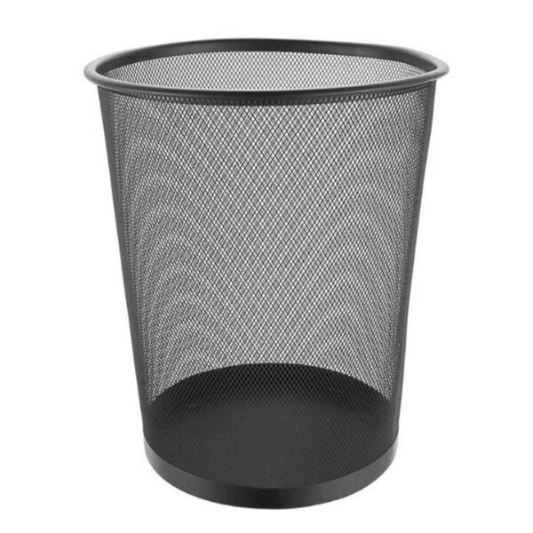 METAL WASTE BIN GREY