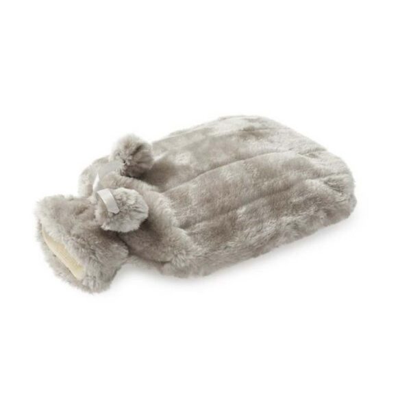 BLUE CANYON HOT WATER BOTTLE WITH GREY FUR COVER