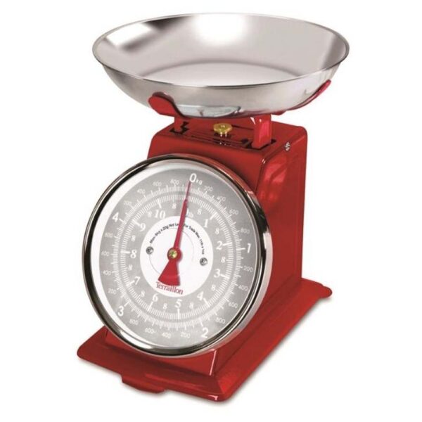 TERRAILLON TRADITION 500 WEIGHING SCALES RED