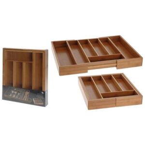 WOODEN ADJUSTABLE CUTLERY TRAY