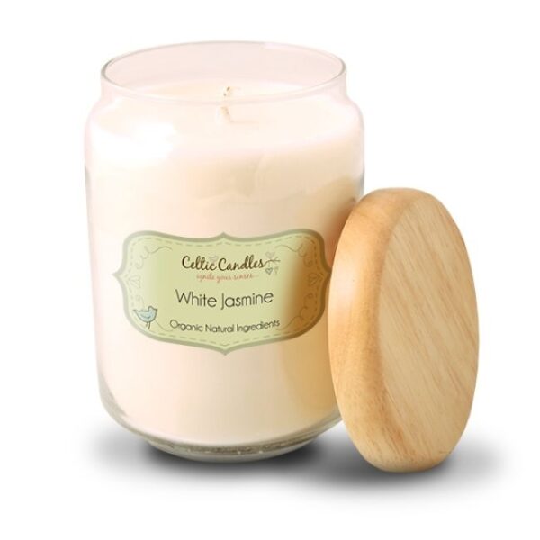 CELTIC CANDLES POP JAR WHITE JASMINE