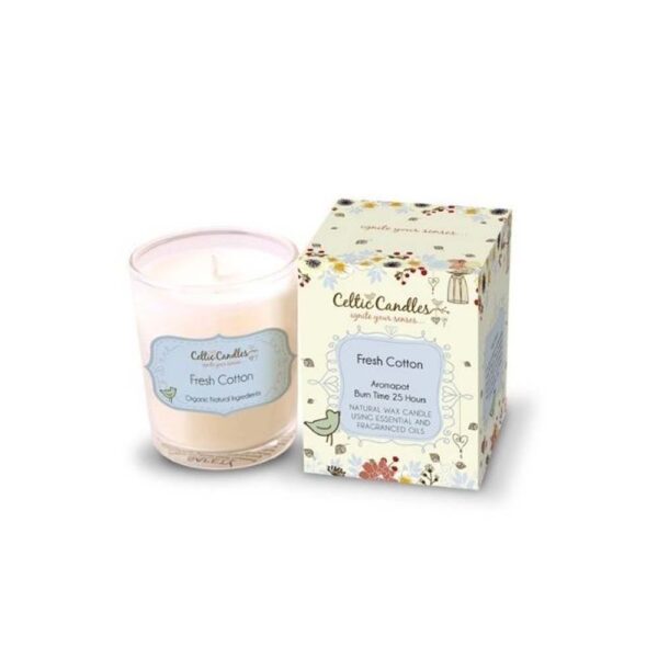 CELTIC CANDLES AROMAPOT TUMBLER 9CL FRESH COTTON