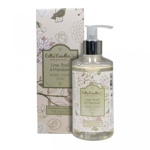 CELTIC CANDLES HAND SOAP LIME BASIL & MANDARIN 250ML