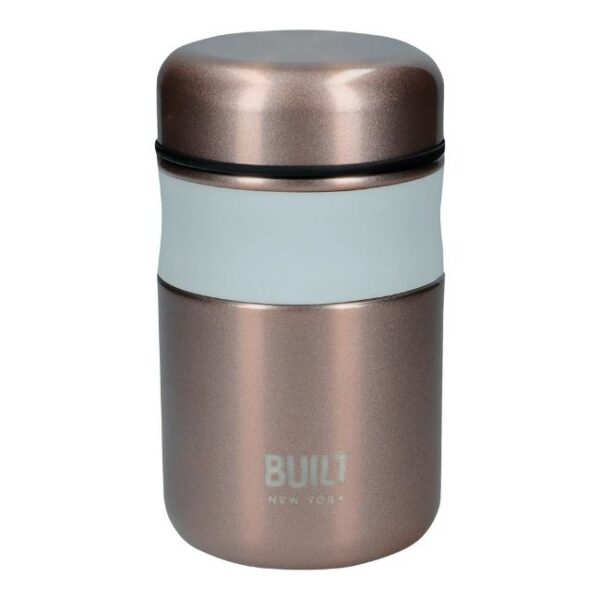 BUILT MINDFUL FOOD FLASK 490ML ROSE GOLD