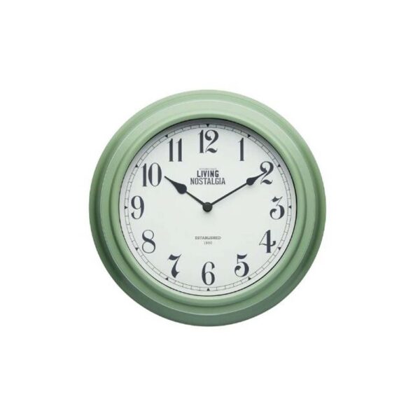 KITCHEN CRAFT LIVING NOSTALGIA CLOCK ENGLISH SAGE
