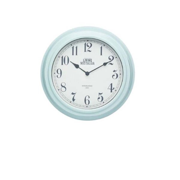 KITCHEN CRAFT LIVING NOSTALGIA CLOCK VINTAGE BLUE