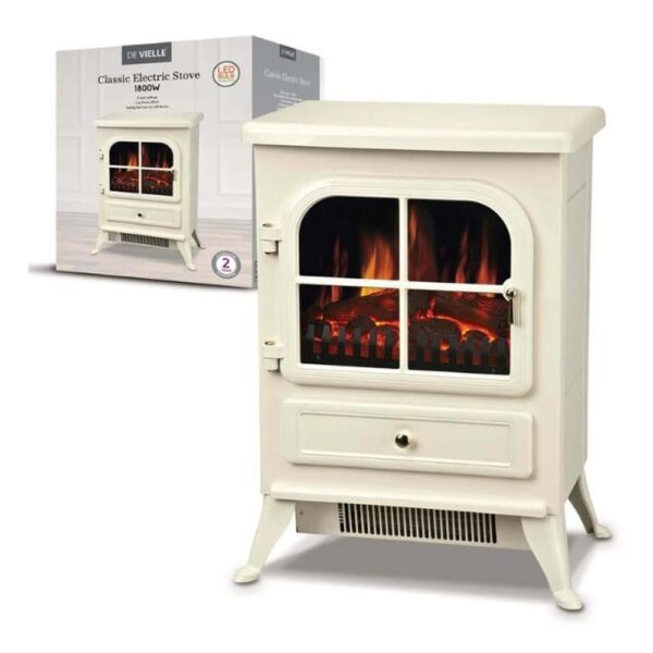 DE VIELLE CLASSIC ELECTRIC STOVE CREAM 1800W