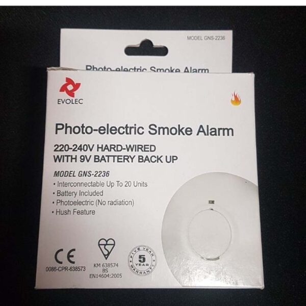 ECOLEC SMOKE ALARM FOR MAINS 220V