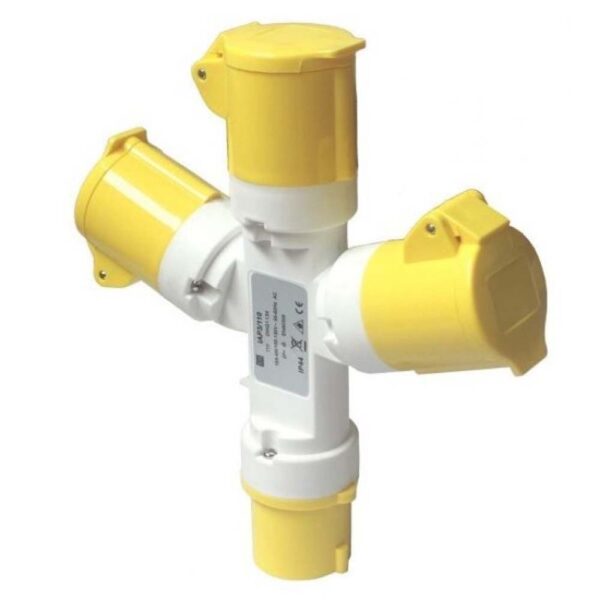 3 WAY SPLITTER 16AMP 110V