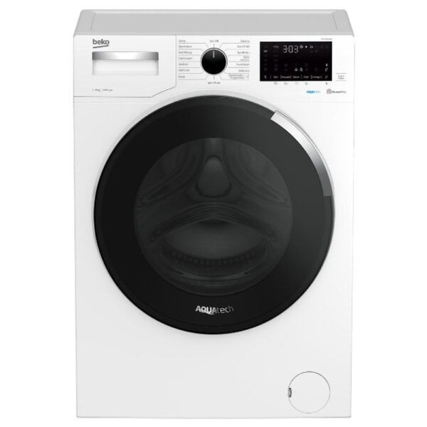 BEKO 8KG AQUATECH WASHING MACHINE WHITE WEY84P64E