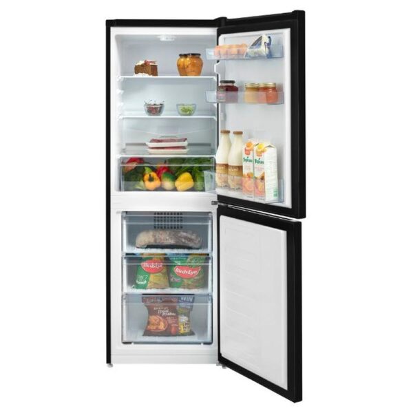 BEKO FREESTANDING FROST FREE COMBI FRIDGE FREEZER CFG3552 BLACK