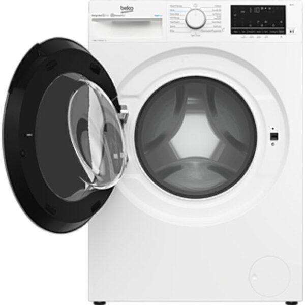BEKO 8KG IRONFAST RECYCLED TUB BLUETOOTH WASHING MACHINE B3W5841IW - Image 2