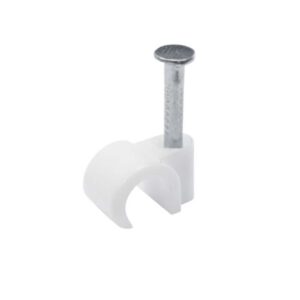 PHOENIX ROUND CABLE CLIPS WHITE 7MM