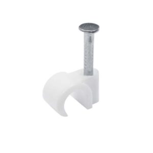 PHOENIX ROUND CABLE CLIPS WHITE 9MM