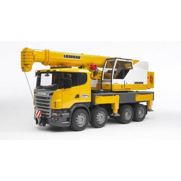 BRUDER SCANIA R-SERIES LIEBHERR CRANE TRUCK