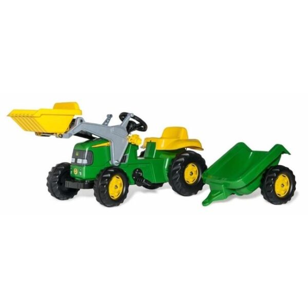 ROLLY KID JOHN DEERE TRACTOR/LOADER/TRAILER