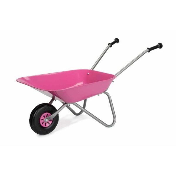 ROLLY METAL WHEELBARROW - PINK