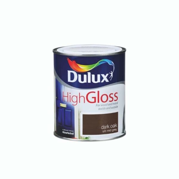 DULUX HIGH GLOSS DARK OAK 750ML
