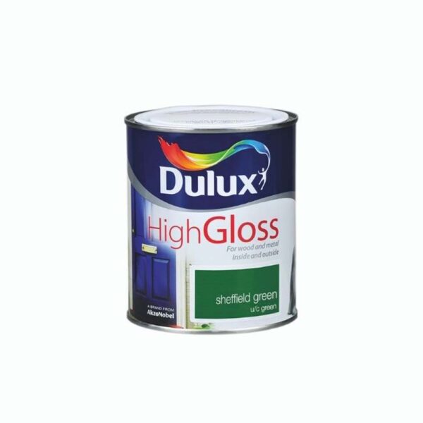 DULUX HIGH GLOSS SHEFFIELD GREEN 750ML