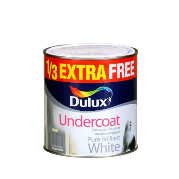 DULUX UNDERCOAT PURE BRILLIANT WHITE 1LTR