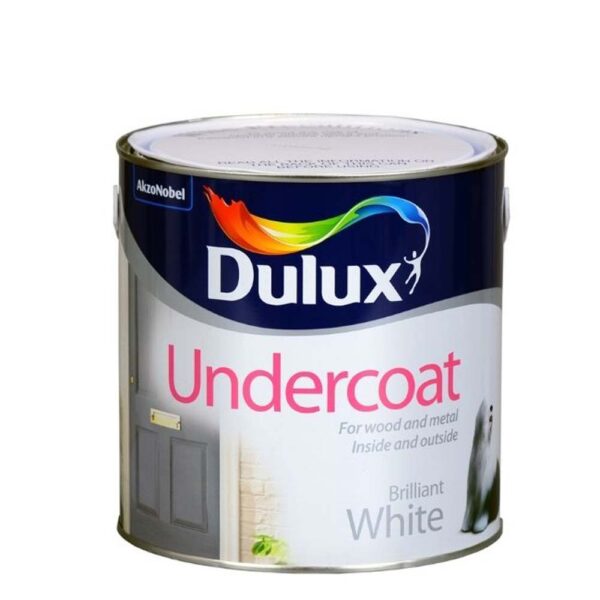 DULUX UNDERCOAT PURE BRILLIANT WHITE 2.5LTR