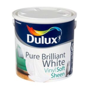 DULUX VINYL SOFT SHEEN PURE BRILLIANT WHITE 2.5LTR