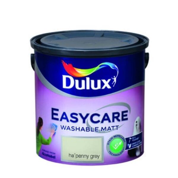DULUX EASYCARE WASHABLE HA'PENNY GREY 2.5LTR