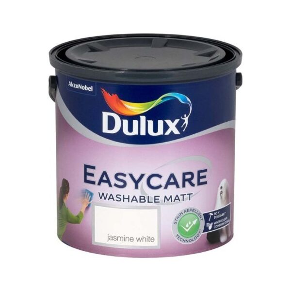 DULUX EASYCARE WASHABLE MATT JASMINE WHITE 2.5LTR