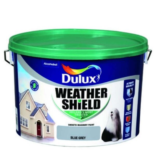 DULUX WEATHERSHIELD BLUE GREY 10LTR