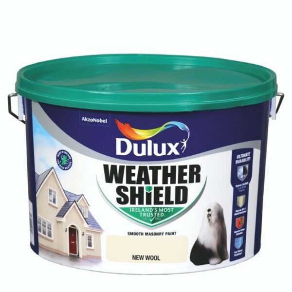 DULUX WEATHERSHIELD NEW WOOL 10 LTR