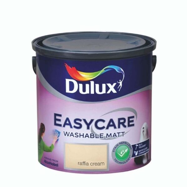 DULUX EASYCARE WASHABLE MATT RAFFIA CREAM 2.5LTR