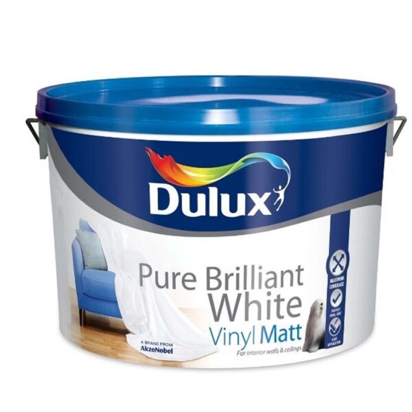 DULUX VINYL MATT/ VINYL SOFT SHEEN WHITE 10LTR