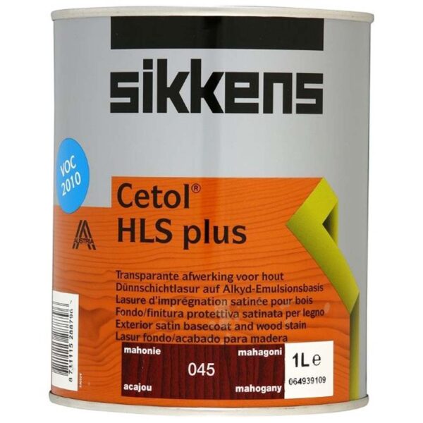 SIKKENS WOODCARE CETOL HLS PLUS MAHOGANY 045 1LTR