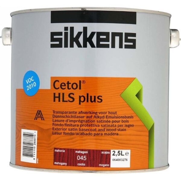 SIKKENS WOODCARE CETOL HLS PLUS MAHOGANY 045 2.5LTR