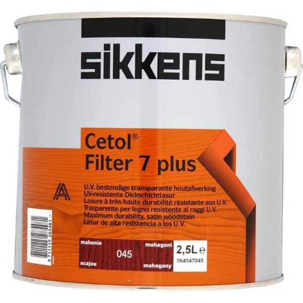 SIKKENS WOODCARE CETOL FILTER MAHOGANY 045 2.5LTR