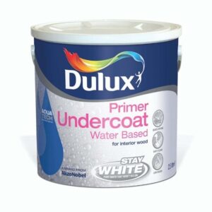 DULUX WATER BASED PRIMER UNDERCOAT PURE BRILLIANT WHITE 2.5LTR
