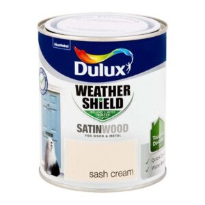 DULUX EXTERIOR SATINWOOD SASH CREAM 750ML