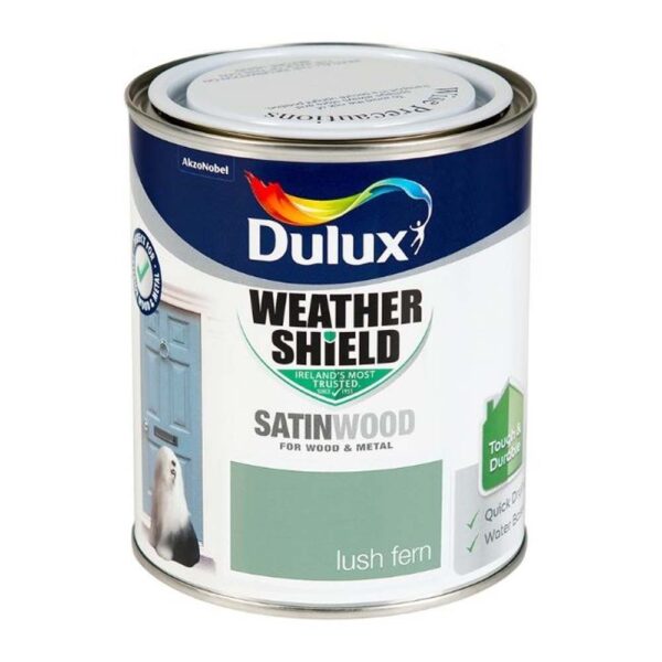 DULUX EXTERIOR SATINWOOD LUSH FERN 750ML