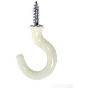 PHOENIX 1.1/4 CUP HOOK WHITE (4) (TP)