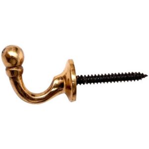 PHOENIX TIE BACK BRS HOOK BALL END SML (2) (TP)