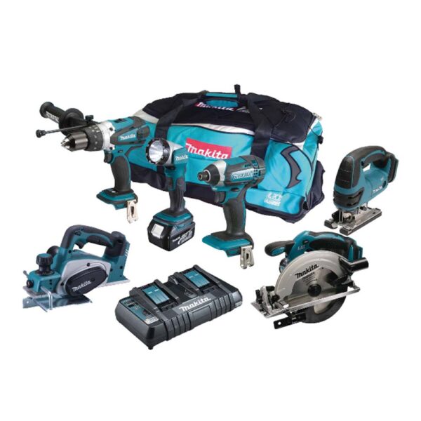 MAKITA 6 PIECE SET 18 V LXT DLX6072PT