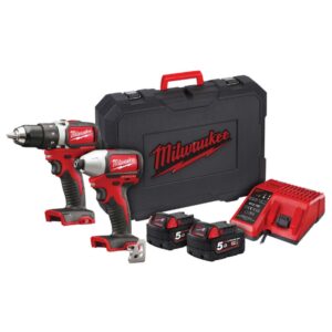 MILWAUKEE IMPACT DRIVER & DRILL 5AH FUEL CELL