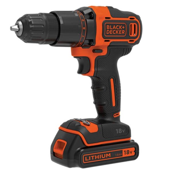 BLACK & DECKER 18V 2 GEAR HAMMER DRILL