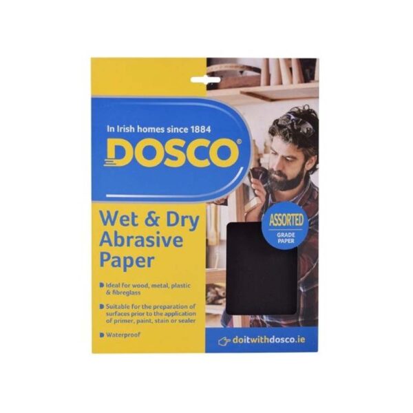 DOSCO WET & DRY ABRASIVE PAPER ASSORTED