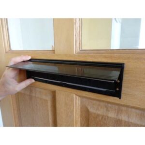 STORMGUARD INTERNAL LETTER PLATE WITH FLAP BLACK