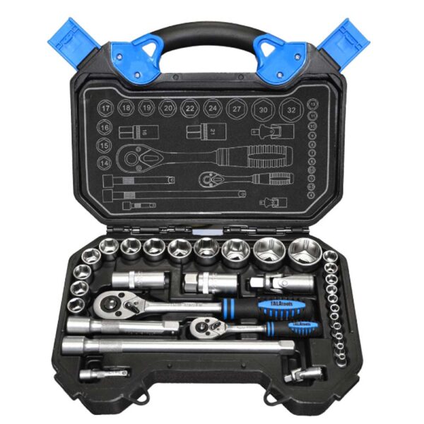 TALA 32PCE 1/2 & 1/4 DR SOCKET SET