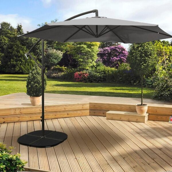 OVERHANG PARASOL 3M GREY